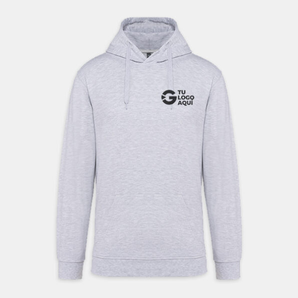 sudadera personalizada hoodie gris