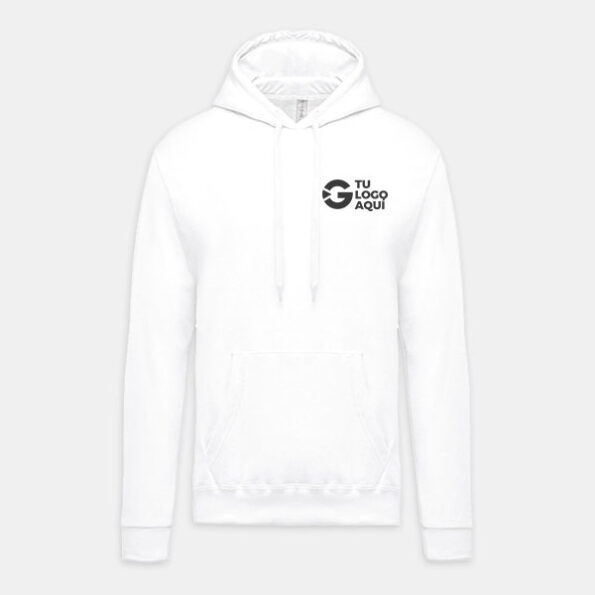 sudadera personalizada hoodie blanco