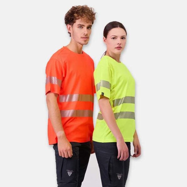 camiseta de trabajo reflectante alta visibilidad ropa laboral personalizada reflectivo seguridad via publica13