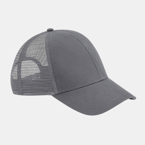 Gorra-Trucker-algodon-organico-flames-eco-beechfield-graphite-grey