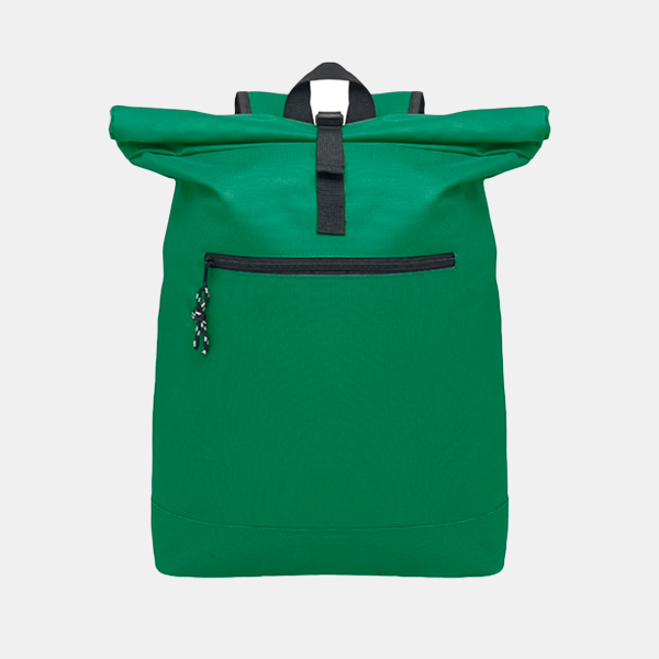 Mochila-RollTop-para-portatil-de-15-IREA-verde-oscuro