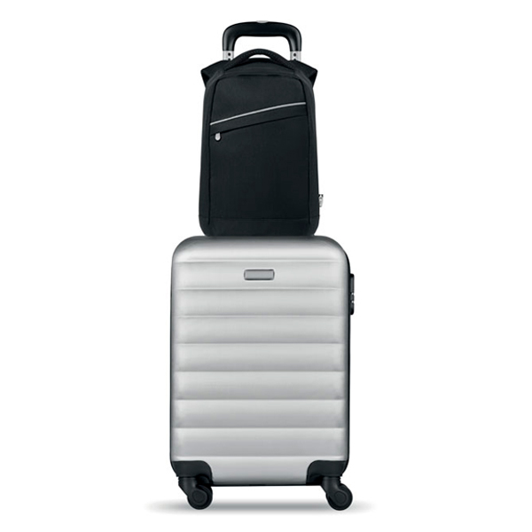 Mochila-jaspeada-600D-RPET-MUNICH-Negro-ejemplo-maleta-viaje