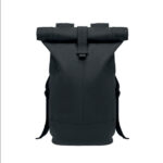 Mochila-zurich-rolltop-personalizable-negro-lado