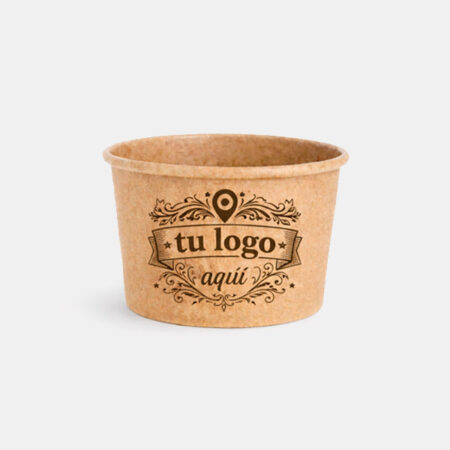 Tarrina de Helado Kraft (70 ml) Personalizada 1 Tinta