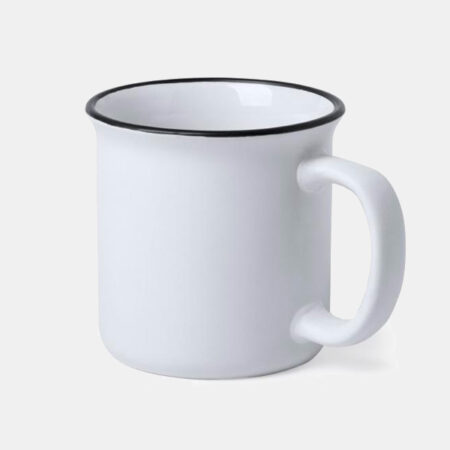 BERCOM | Taza Vintage de Cerámica 300ml