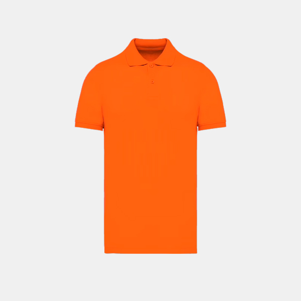 polo-manga-corta-hombre-kariban-polo-pique-naranja
