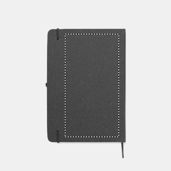 Libreta-A5-con-Tapa-Dura-de-Rayas-con-boligrafo-cuero-reciclado-ELEGANOTE-set-de-regalo-referencia-personalizacion-trasera